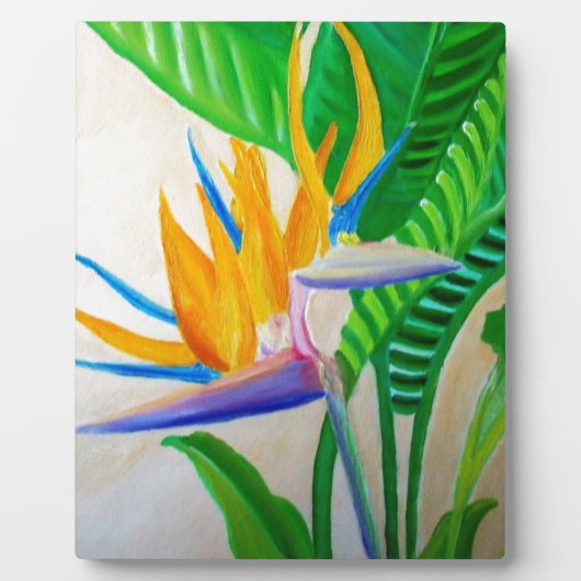 Vogel van het paradijsontwerp fotoplaat (Voorkant)