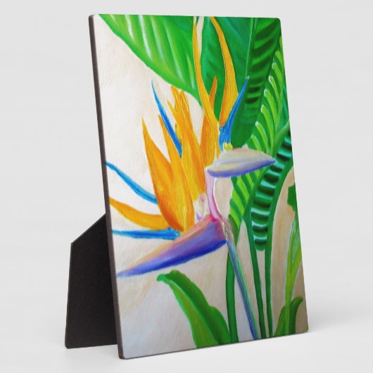 Vogel van het paradijsontwerp fotoplaat (Zijkant)