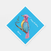 Vogel van het Paradise Birthday Celebration Servet (Hoek)