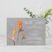 Vogel van het Paradise Bridal Shower Invitations Kaart (Staand voorkant)