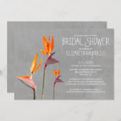 Vogel van het Paradise Bridal Shower Invitations Kaart (Voorkant / Achterkant)