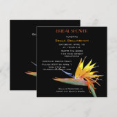 Vogel van het Paradise Bridal Shower Kaart (Voorkant / Achterkant)