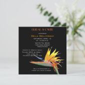 Vogel van het Paradise Bridal Shower Kaart (Staand voorkant)