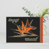 Vogel van het Paradise Floral Party Kaart (Staand voorkant)