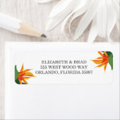 Vogel van het Paradise Tropical Beach Wedding Etiket (Insitu)