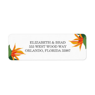 Vogel van het Paradise Tropical Beach Wedding Etiket