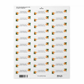 Vogel van het Paradise Tropical Beach Wedding Etiket (Full Sheet)