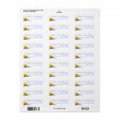 Vogel van het Paradise Tropical Skinny Address Lab Etiket (Full Sheet)