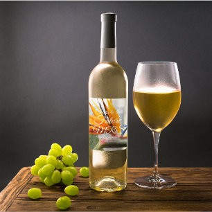 Vogel van het Plant Paradise - Gepersonaliseerd Vr Wijn Etiket