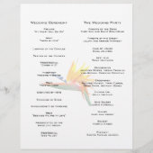 Vogel van het programma voor paradijs-bruiloft (Achterkant)