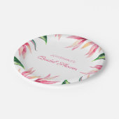 Vogel van het Vrijgezellenfeest van de Tropische W Papieren Bordje (Gekanteld)