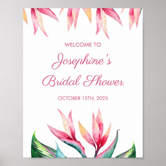 Vogel van het Vrijgezellenfeest van de Tropische W Poster (Voorkant)