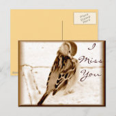 Vogel van liefde_ briefkaart (Voorkant / Achterkant)