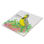 Vogel van Montana Meadowlark Songbird Tegeltje (Zijkant)