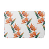 Vogel van paradijs, exotische strelitzia-bloem badmat (Voorkant)