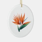 Vogel van paradijs, exotische strelitzia-bloem keramisch ornament (Rechts)