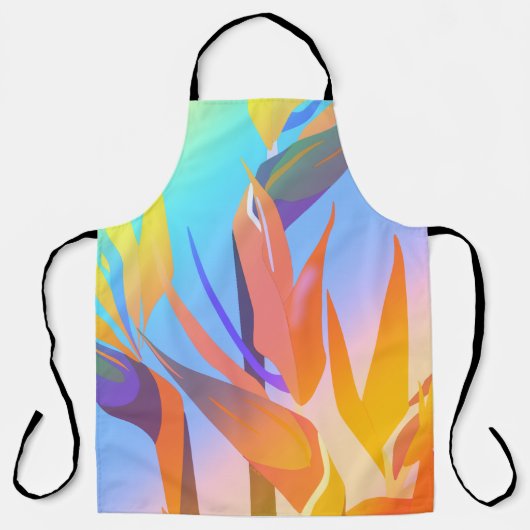 Vogel van Paradise Allover Print Schort (Voorkant)