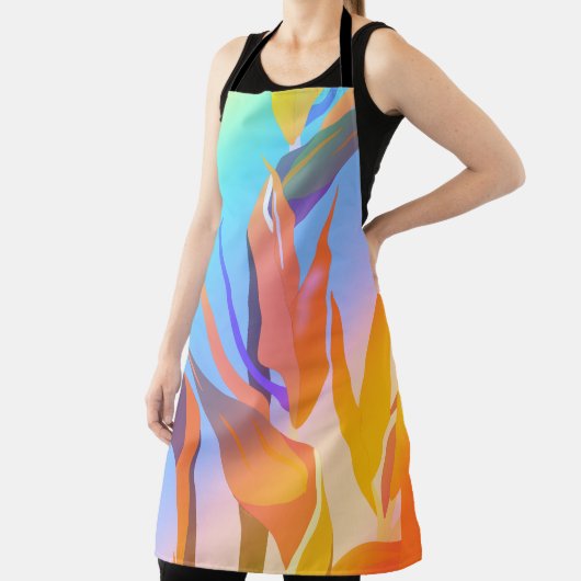 Vogel van Paradise Allover Print Schort (Insitu)