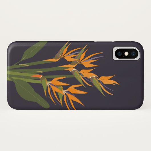 Vogel van Paradise Apple iPhone x Hoesje (Achterkant (horizontaal))