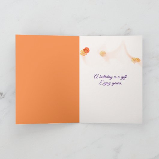 Vogel van Paradise Birthday Kaart (Binnen)