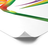 Vogel van Paradise Floral Wall Print Art (Hoek)