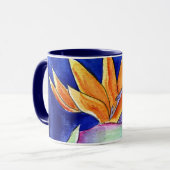Vogel van Paradise Flower Art-schilderende Mokken  (Voorkant links)