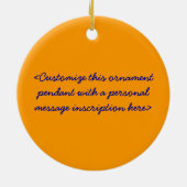 Vogel van Paradise Flower Artwork Ornament Pendant (Achterkant)