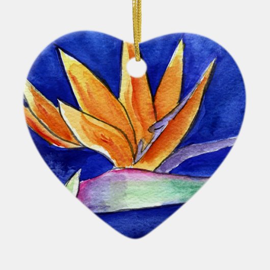 Vogel van Paradise Flower Artwork Ornament Pendant (Voorkant)