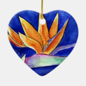 Vogel van Paradise Flower Artwork Ornament Pendant (Achterkant)