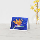 Vogel van Paradise Flower Painting Note-kaarten Kaart (Gele Bloem)
