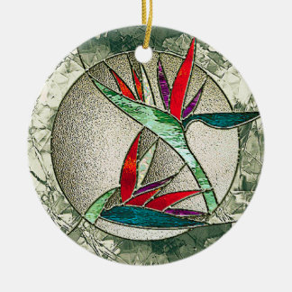 Vogel van Paradise Glass Art Ornament