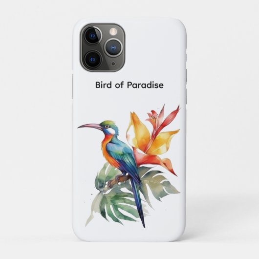 Vogel van Paradise, kleurrijke spookvogel'n bloem Case-Mate iPhone Case (Achterkant)