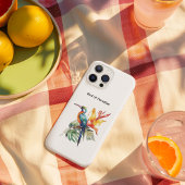 Vogel van Paradise, kleurrijke spookvogel'n bloem Case-Mate iPhone Case