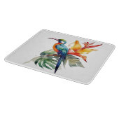 Vogel van Paradise, kleurrijke spookvogel'n bloem Snijplank (Hoek)