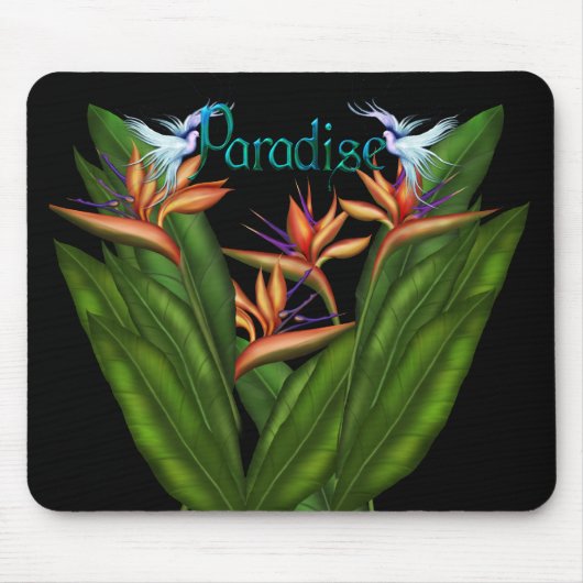 Vogel van Paradise Mousepad Muismat (Voorkant)