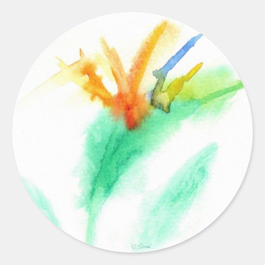 Vogel van Paradise Sticker (Voorkant)