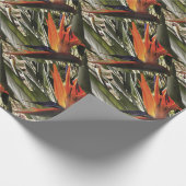 Vogel van Paradise Strelitzia Reginae AcrylPainti Cadeaupapier (Hoek)