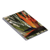 Vogel van Paradise Strelitzia Reginae AcrylPainti Notitieboek (Rechterzijde)