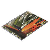 Vogel van Paradise Strelitzia Reginae AcrylPainti Notitieboek (Linkerzijde)