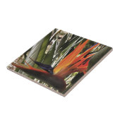 Vogel van Paradise Strelitzia Reginae AcrylPainti Tegeltje (Zijkant)