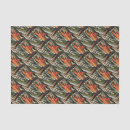 Vogel van Paradise Strelitzia Reginae AcrylPainti Tissuepapier