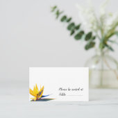 Vogel van Paradise tafelzitplaatsen Plaatskaartje (Staand voorkant)