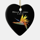 Vogel van Paradise Wedding Ornament (Rechts)