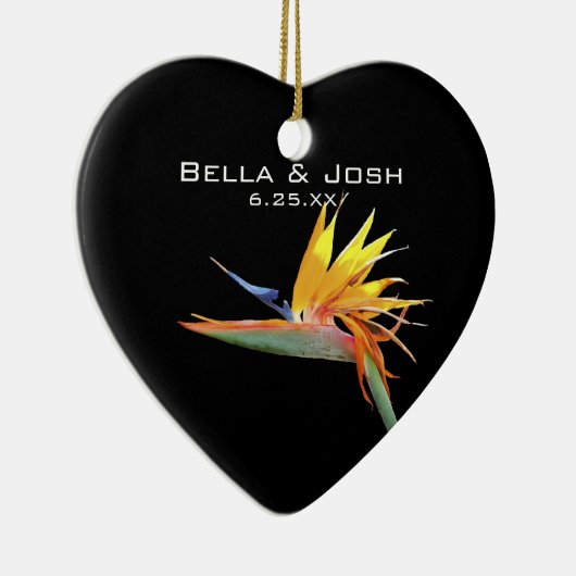 Vogel van Paradise Wedding Ornament (Rechts)