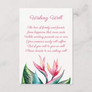 Vogel van Paradise Wedding Wishing Well Kaarten