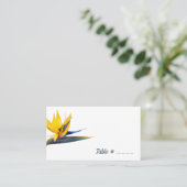 Vogel van Paradise White Table Number Seating Card Plaatskaartje (Staand voorkant)