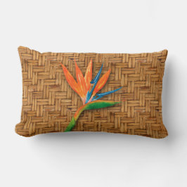 Vogel van Paradise Woven Wicker Pattern Kussen