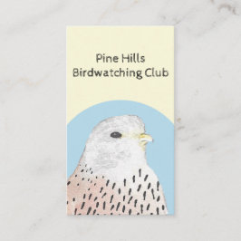 Vogel van Prey Kestrel Birding Birdwatch Club Visitekaartje