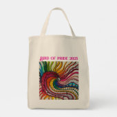 Vogel van trots 2025 tote bag (Achterkant)