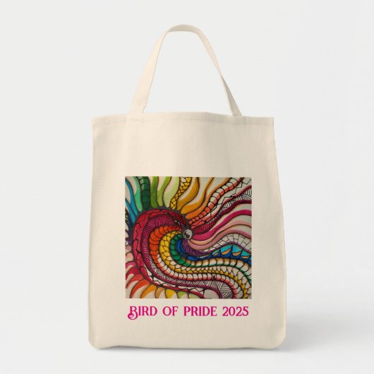 Vogel van trots 2025 tote bag (Voorkant)